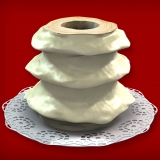 Baumkuchen mit weißer Schokolade (3-Ring 1100-1500g)