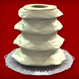Baumkuchen mit weißer Schokolade (4-Ring 1600-2000g)